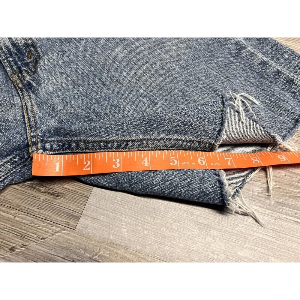 Vintage Mens Sz 33 Levis 505 Regular Fit Distressed Cutoff Jean Shorts Dad Jorts